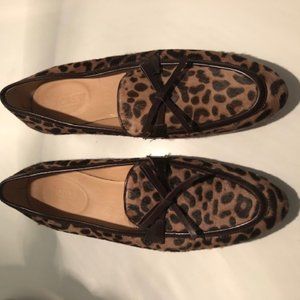 Jcrew Leopard loafers